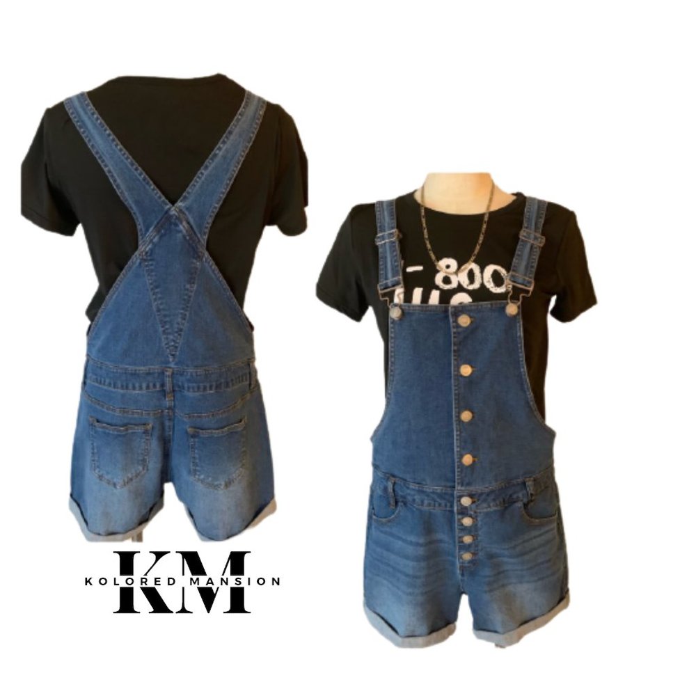 Blue Denim Shortalls | Women’s  | Trendy & Fun